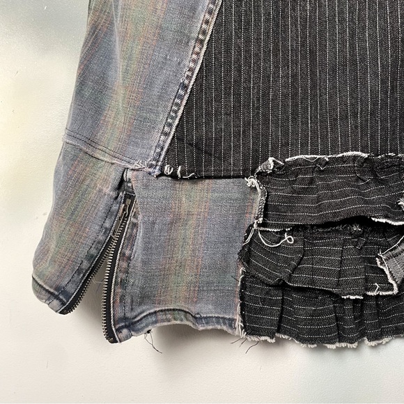 Upcycled denim maxi skirt - Picture 3 of 4